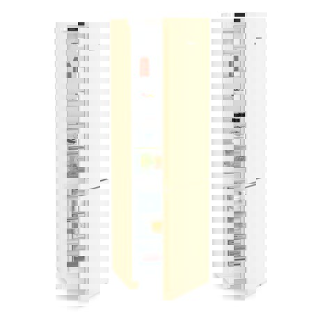 Combina frigorifica Liebherr CNbed 5703 Pure, NoFrost, 60 cm, 371 L, EasyFresh, DuoCooling, Clasa D, Bej